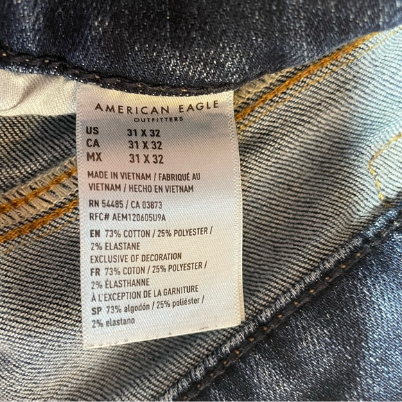 American Eagle Men’s Jeans Denim Slim Pants Airflex 31x32 - Picture 4 of 10